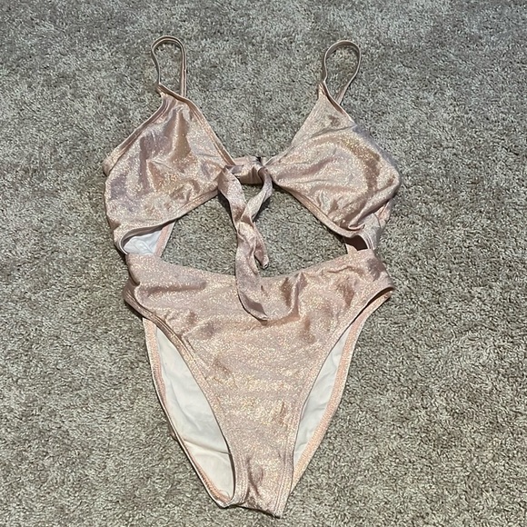 Dippin' Daisy's One Piece Rose Metallic Swimsuit - Picture 3 of 6